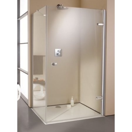 Huppe Enjoy Elegance Drzwi prysznicowe 90x200 cm do ścianki bocznej ze stałym segmentem prawe, chrom 670061.091.321