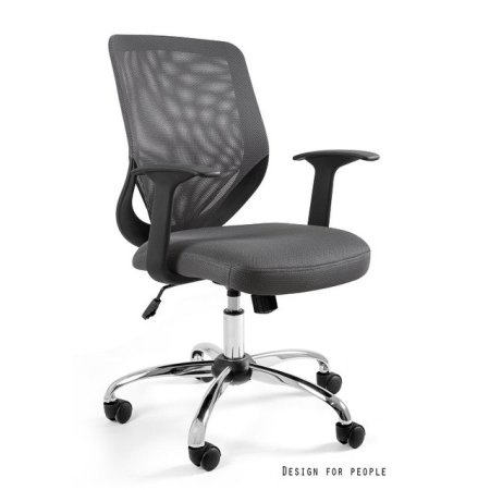 Unique Mobi Fotel biurowy szary W-95-8