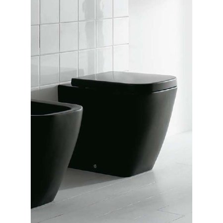 Globo Stone Miska WC stojąca 45x36x42 cm, czarna matowa SS002.AR