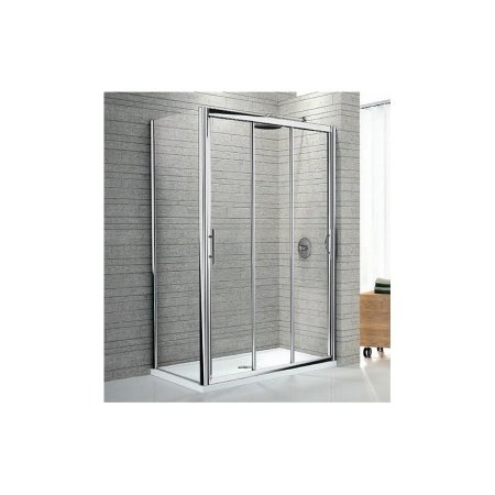 Novellini Lunes Drzwi 3-częściowe przesuwne - profil chrom 72 cm LUNESP72-1K