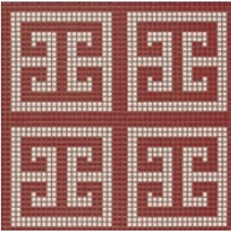BISAZZA Key White Red mozaika szklana czerwona/różowa (BIMSZKWR)