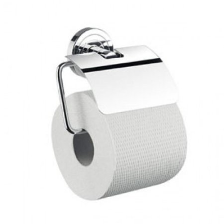 Emco Polo Uchwyt na papier toaletowy z pokrywą 13,2x10,8x6,3 cm, chrom 070000100
