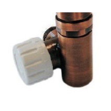 Schlosser Zawór termostatyczny do grzałki elektrycznej - prawy antyczna miedź ze złączką PEX (604900026)