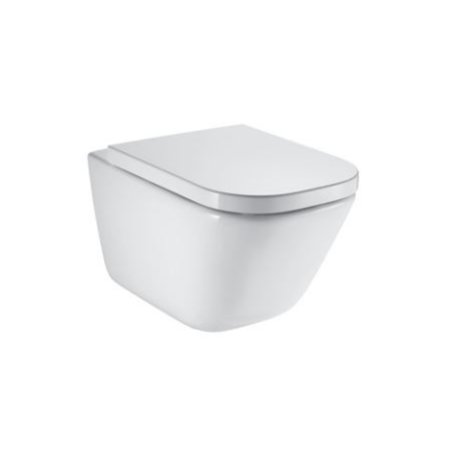 Roca Gap Toaleta WC 54x35 cm bez kołnierza z powłoką Maxi Clean biała A34647L00M