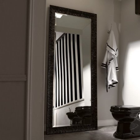Kerasan Retro Lustro łazienkowe 70x180 cm, czarna rama 736601