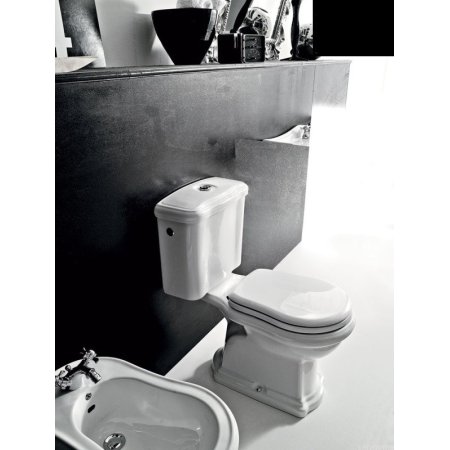 Kerasan Retro Spłuczka do kompaktu WC, czarna 108204