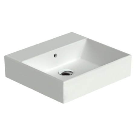 Catalano Premium Umywalka 50x47 cm bez otworu, z przelewem i z powłoką CataGlaze, biała 150VP00 / 50VP