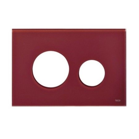 Tece Loop System Modułowy Płytka do przycisków spłukujących Tece Loop do wc, szklane, rubinowa czerwień 9240679