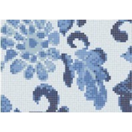 BISAZZA Summer Flowers Blue mozaika szklana błękitna/granatowa (BIMSZSFBL)