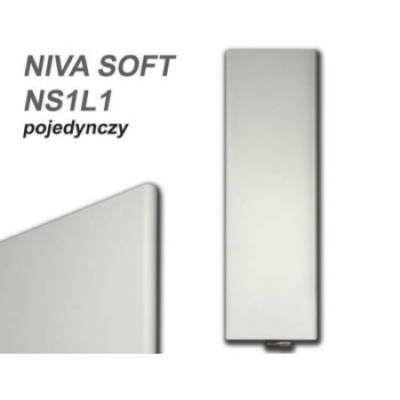 Vasco Niva Soft NS1L1 Grzejnik pojedynczy 74x222 cm biały S600 111970740222011880600-3100
