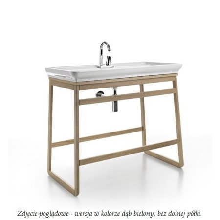 Art Ceram Mobili Furniture Slitta Szafka pod umywalkę 97x53 cm stojąca, dębowa bielona ACM015