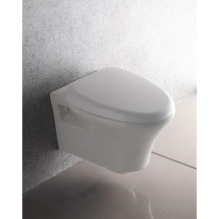 Bathco Ibiza Muszla klozetowa miska WC podwieszana 51x35,5x36 cm z deską wolnoopadającą, biała 4503