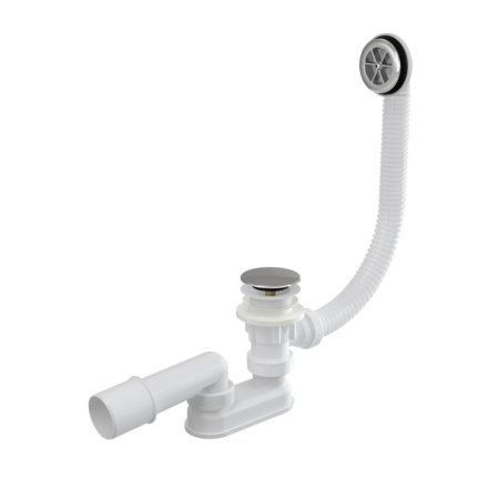 Alcaplast Syfon wannowy z korkiem klik klak 57 cm chrom A505CRM