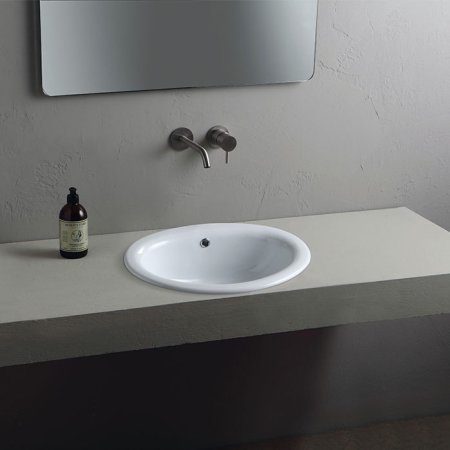 Alice Ceramica Various Decor Umywalka wpuszczana w blat 56x41x22 cm, biała 500500