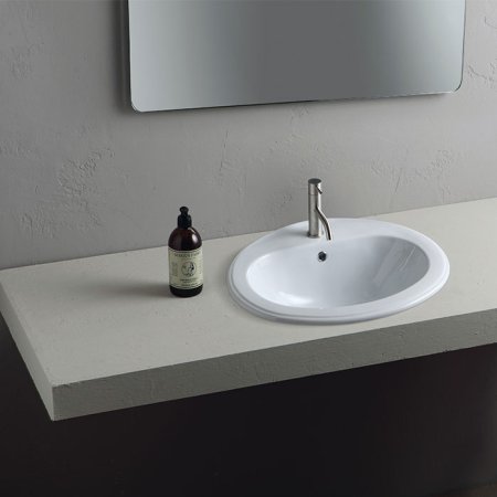 Alice Ceramica Various Decor Umywalka wpuszczana w blat 64x53x23,5 cm, biała 500502