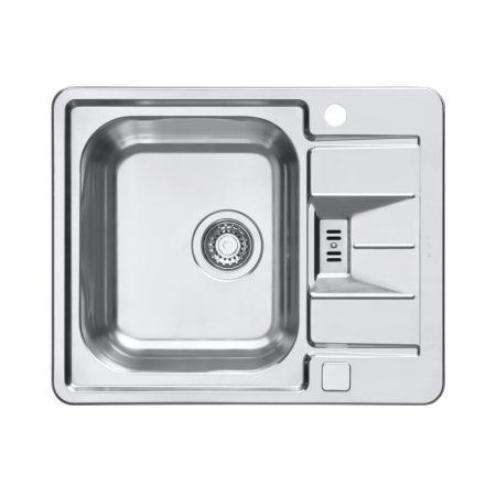Alveus Line Maxim 60 Zlewozmywak stalowy 61,5x50 cm 1-komorowy z ociekaczem satyna 1085947