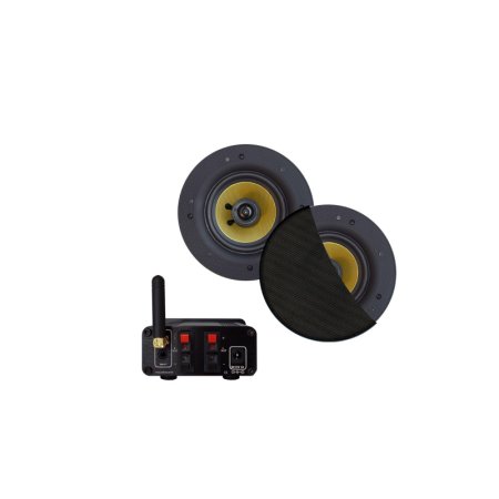 AquaSound Zestaw Wzmacniacz Bluetooth 30 W + głośniki Rumba czarny mat BMN30EASY-RZ