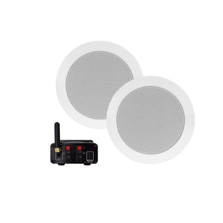 AquaSound Zestaw Wzmacniacz Bluetooth 50 W + głośniki Twist białe BMN50EASY-TW