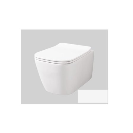 Art Ceram A16 Mini Zestaw Toaleta WC bez kołnierza 45x36 cm + deska wolnoopadająca biały mat  ASV0050500+ASA0020571