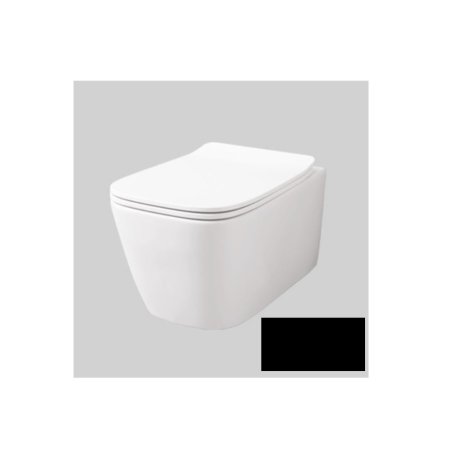 Art Ceram A16 Toaleta WC wisząca 52x36 cm bez kołnierza czarny mat ASV0031700