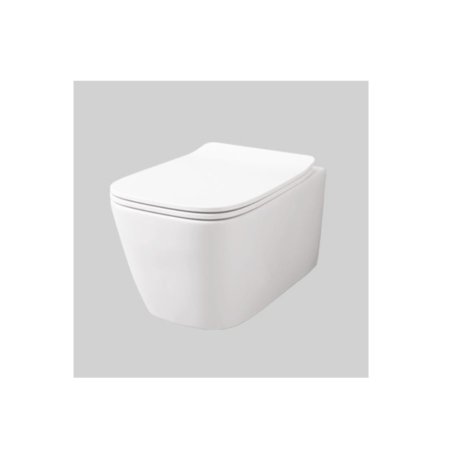 Art Ceram A16 Zestaw Toaleta WC bez kołnierza 52x36 cm + deska wolnoopadająca biały mat ASV0030500+ASA0010571