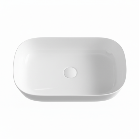 Art Ceram Ghost Umywalka nablatowa 65x41x12,5 cm biała GHL002