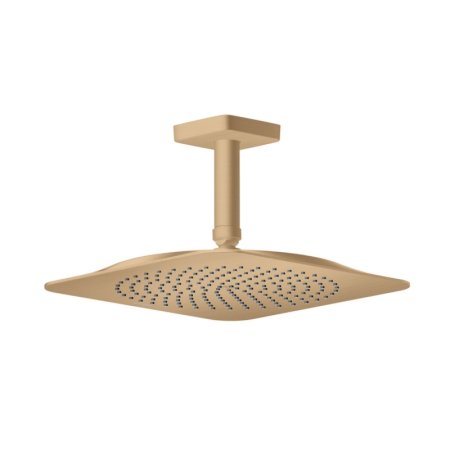 Axor Citterio C Deszczownica 27x27 cm EcoSmart z ramieniem sufitowym brąz szczotkowany 28793140