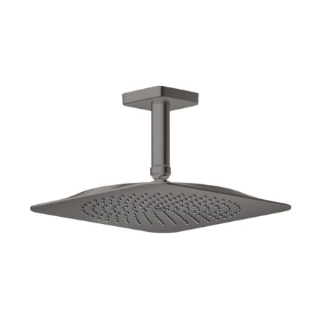 Axor Citterio C Deszczownica 27x27 cm EcoSmart z ramieniem sufitowym czarny chrom połysk 28793330