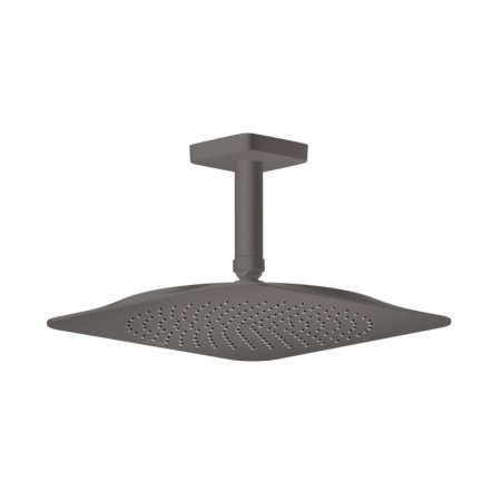 Axor Citterio C Deszczownica 27x27 cm EcoSmart z ramieniem sufitowym czarny chrom szczotkowany 28793340