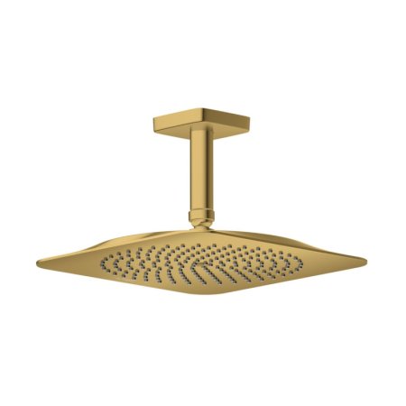 Axor Citterio C Deszczownica 27x27 cm EcoSmart z ramieniem sufitowym złoty optyczny połysk 28793990