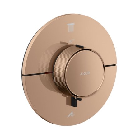 Axor ShowerSelect ID Bateria wannowo-prysznicowa termostatyczna podtynkowa czerwone złoto połysk 36750300