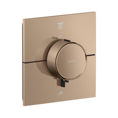 Axor ShowerSelect ID Bateria wannowo-prysznicowa termostatyczna podtynkowa czerwone złoto połysk 36752300