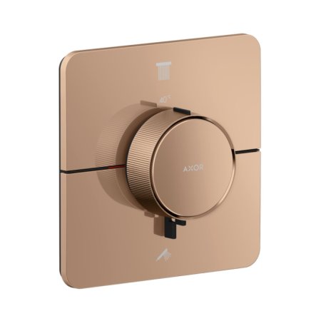 Axor ShowerSelect ID Bateria wannowo-prysznicowa termostatyczna podtynkowa czerwone złoto połysk 36754300