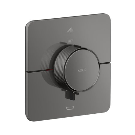 Axor ShowerSelect ID Bateria wannowo-prysznicowa termostatyczna podtynkowa zgodna z EN 1717 czarny chrom połysk 36755330