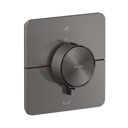 Axor ShowerSelect ID Bateria wannowo-prysznicowa termostatyczna podtynkowa zgodna z EN 1717 czarny chrom szczotkowany 36755340