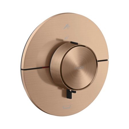Axor ShowerSelect ID Bateria wannowo-prysznicowa termostatyczna podtynkowa zgodna z EN 1717 czerwone złoto szczotkowane 36751310