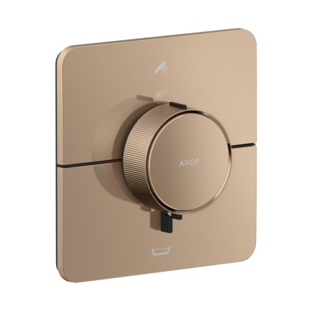 Axor ShowerSelect ID Bateria wannowo-prysznicowa termostatyczna podtynkowa zgodna z EN 1717 czerwone złoto połysk 36755300