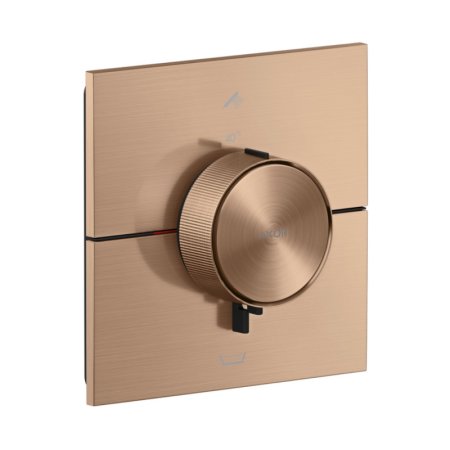 Axor ShowerSelect ID Bateria wannowo-prysznicowa termostatyczna podtynkowa zgodna z EN 1717 czerwone złoto szczotkowane 36753310