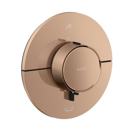 Axor ShowerSelect ID Bateria wannowo-prysznicowa termostatyczna podtynkowa zgodna z EN 1717 czerwony złoty połysk 36751300