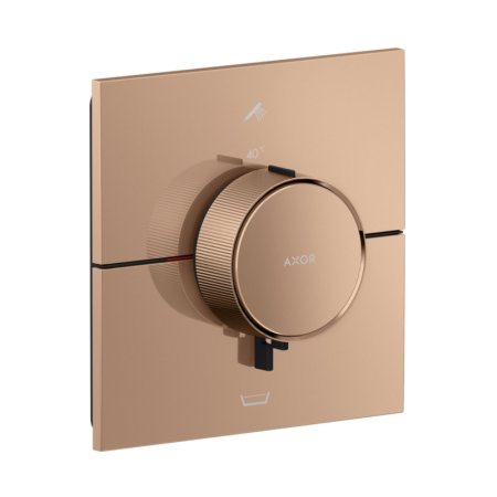 Axor ShowerSelect ID Bateria wannowo-prysznicowa termostatyczna podtynkowa zgodna z EN 1717 czerwone złoto połysk 36753300
