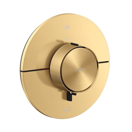 Axor ShowerSelect ID Bateria wannowo-prysznicowa termostatyczna podtynkowa zgodna z EN 1717 złoty optyczny szczotkowany 36751250