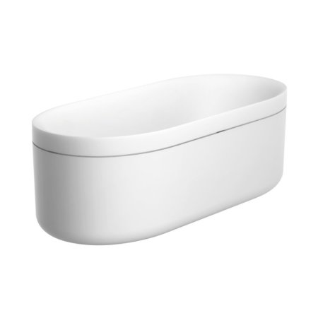 Axor Suite Wanna wolnostojąca 188,5x82,7 cm biały mat + syfon stal szlachetna optyczna 42005800