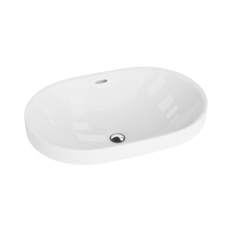 Lavita Puebla Umywalka wpuszczana w blat 60x39 cm biały połysk 5900378301677