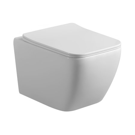 Lavita Onil Zestaw Toaleta WC 51x35,5 cm bez kołnierza + deska wolnoopadająca biała 5900378309208