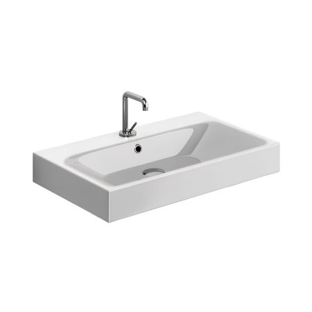 Kerasan Cento Umywalka wisząca lub nablatowa 70x45 cm biała 353201