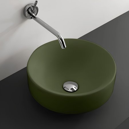 Kerasan Cento Umywalka wpuszczana w blat 45 cm zielona 355711