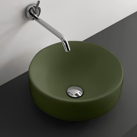Kersan Cento Umywalka wpuszczana w blat 35 cm zielona 355811