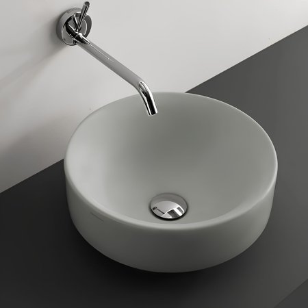 Kerasan Cento Umywalka wpuszczana w blat 45 cm szara 355759