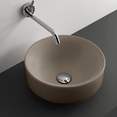 Kerasan Cento Umywalka wpuszczana w blat 45 cm jasny brąz 355781