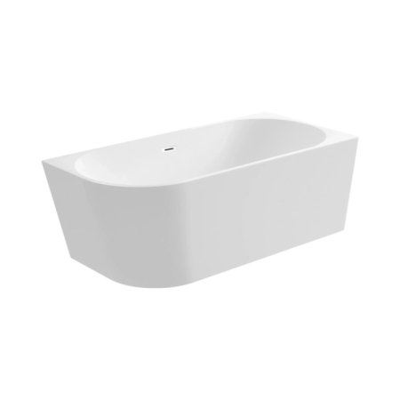 Balneo Avola Wanna wolnostojąca 150x75 cm narożna prawa biała + syfon klik klak biały J0101020402-3